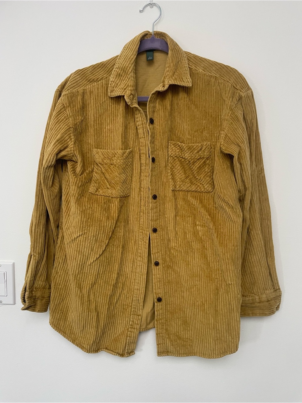 Wild Fable Corduroy Shirt Jacket in mustard yellow size S